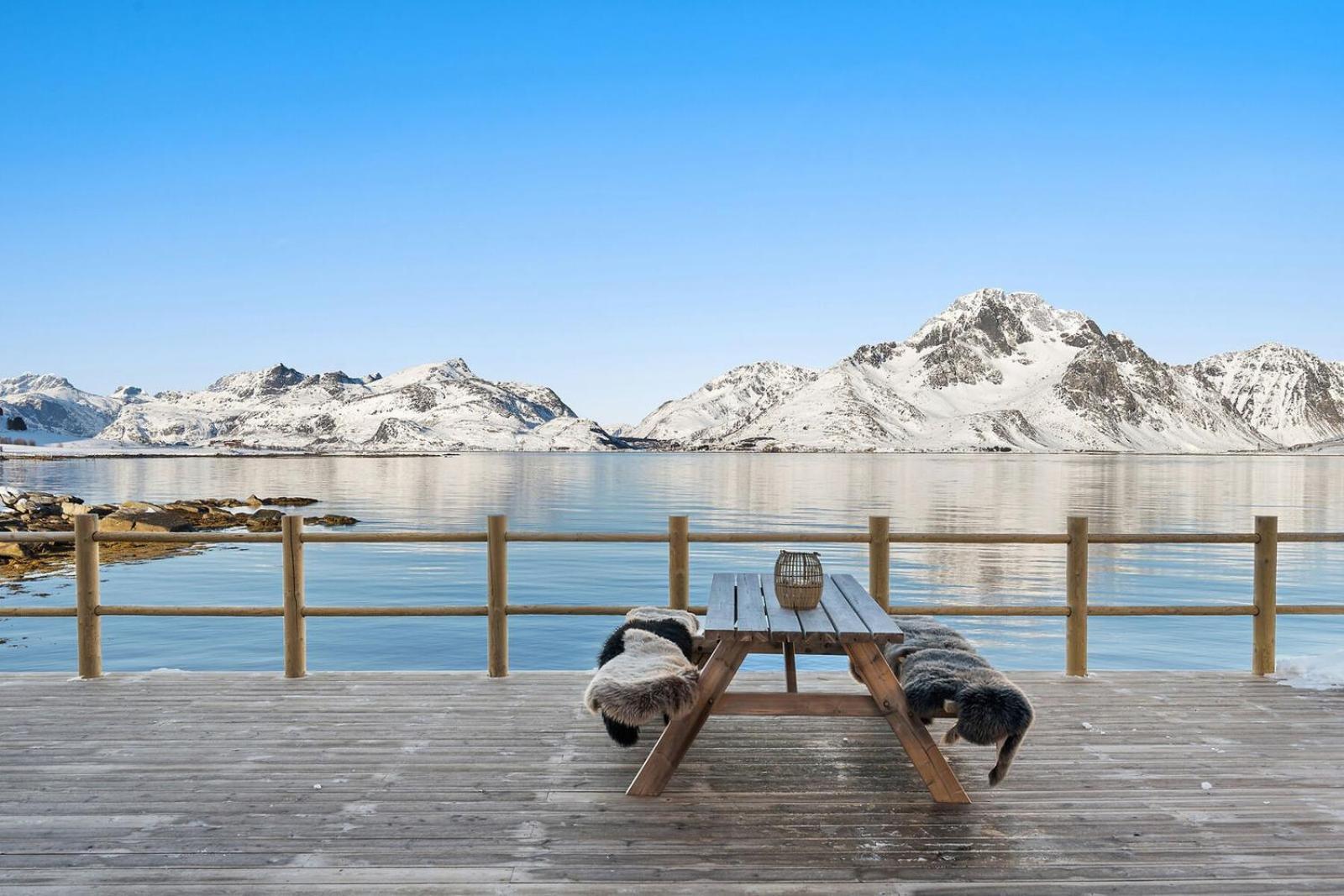 Nappstraumen Seafront Cabin, Lilleeid 68 Gravdal  Zewnętrze zdjęcie