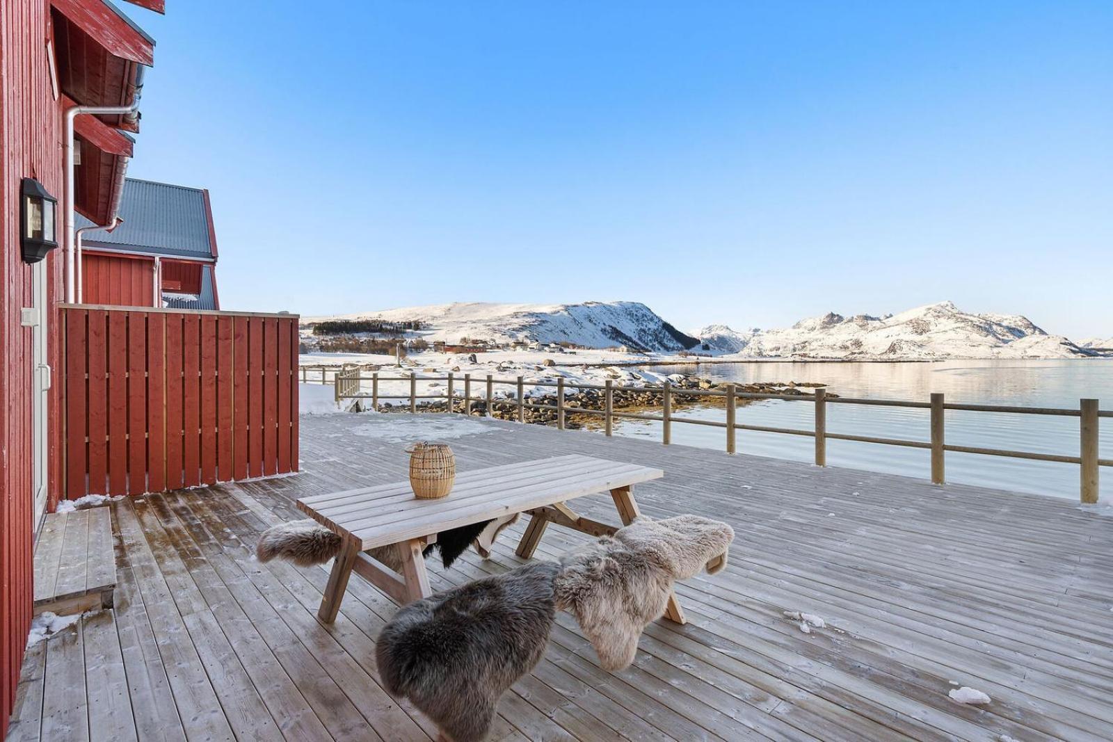 Nappstraumen Seafront Cabin, Lilleeid 68 Gravdal  Zewnętrze zdjęcie